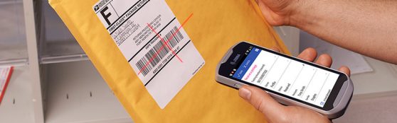 Scanning USPS IMpb tracking label