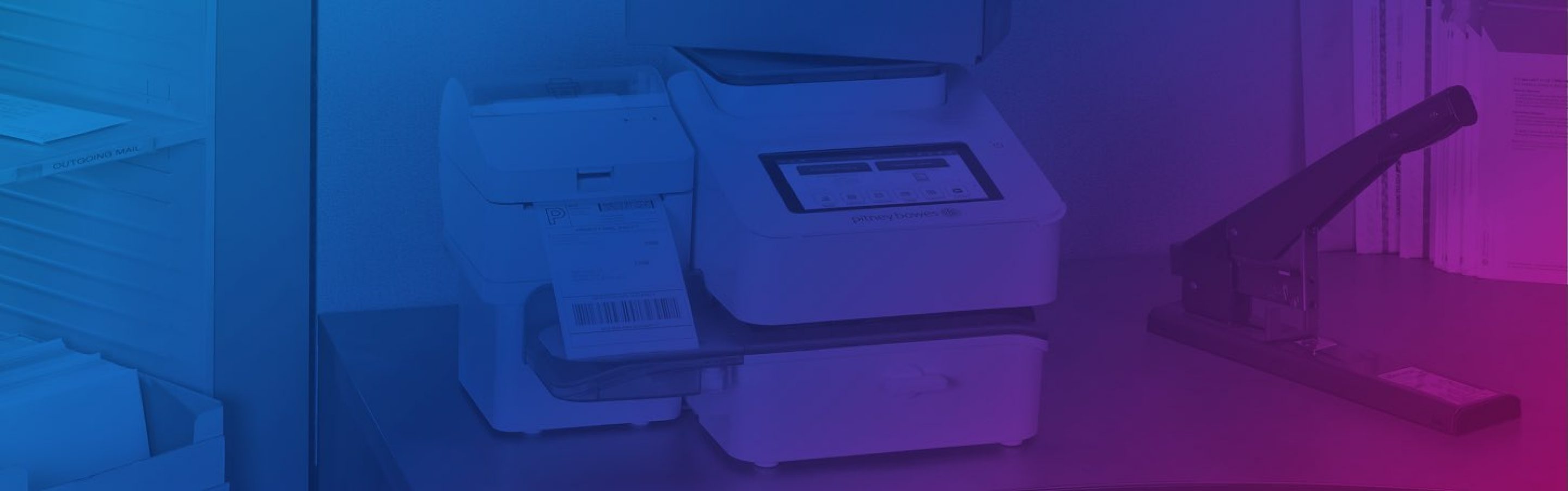 Postage meter machines and shipping software Pitney Bowes