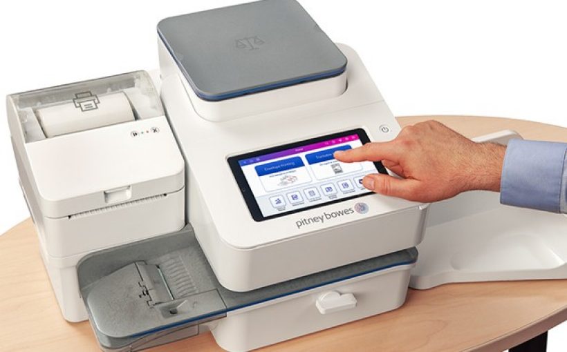 SendPro+ postage meter machine for midvolume shipping Pitney Bowes