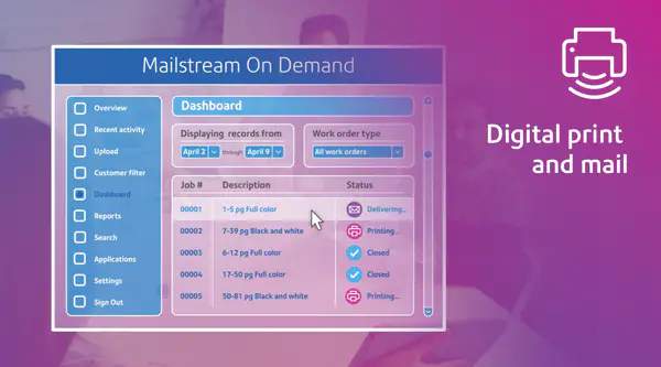 Mailstream on Demand UI