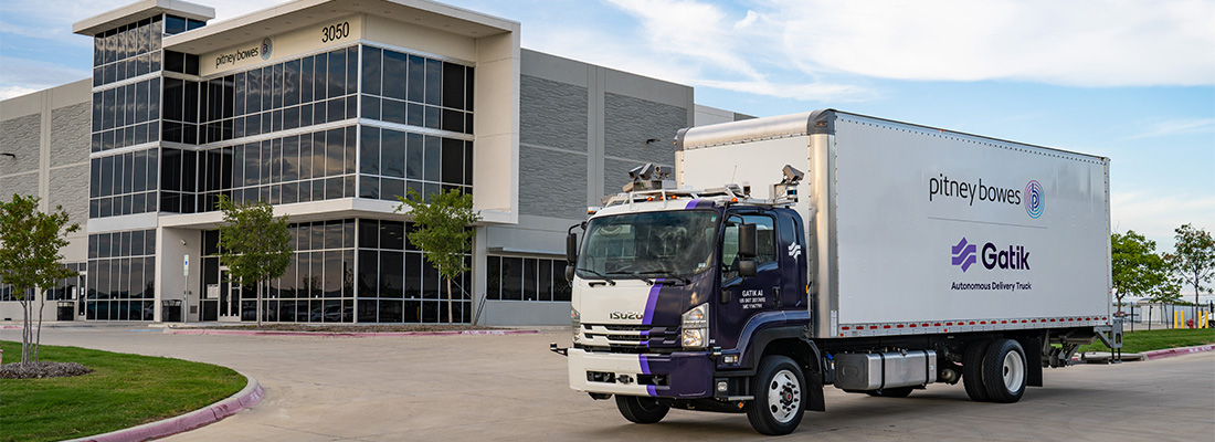 Gatik and Pitney Bowes Partner to Deploy Autonomous Trucks