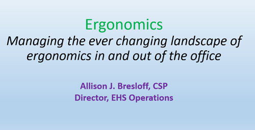 Ergonomics webinar image Ergonomics webinar image