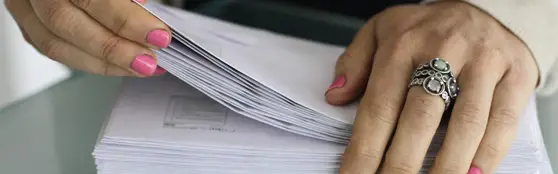 stack of paper 