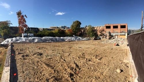 View of Concrete Slab Demolition