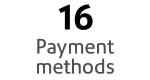 16 payment methods