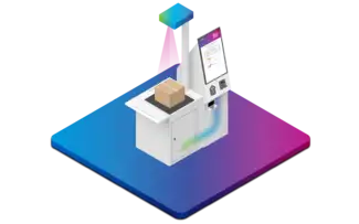 Self-service sending kiosk