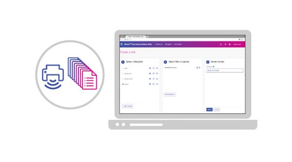 Choose template and print barcoded documents.