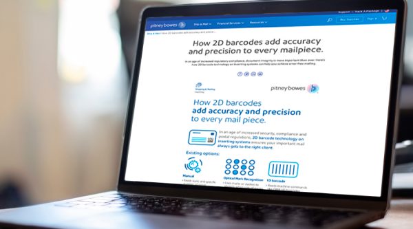 2D Barcode on Laptop