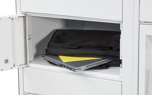 man using smart locker