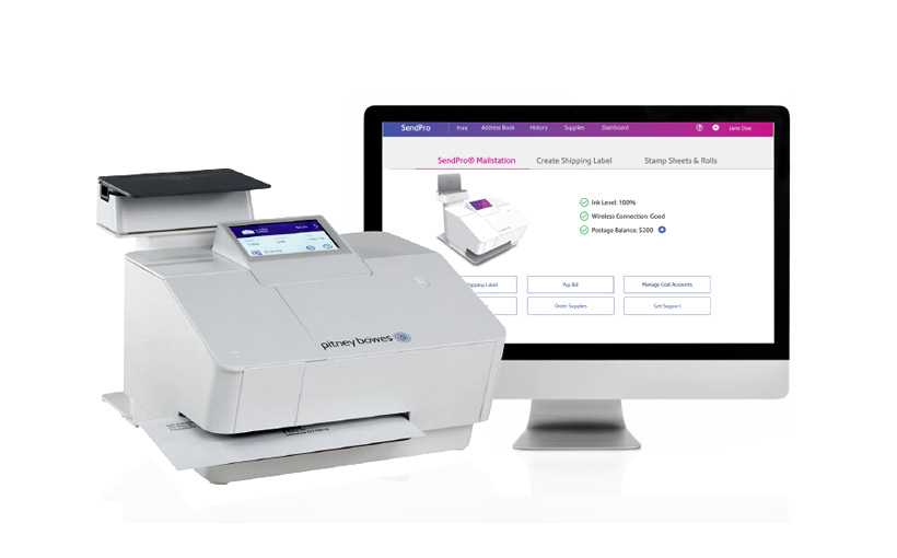 SendPro Mailstation postage meter for small business | Pitney ...