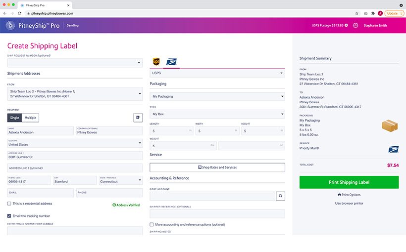 PitneyShip Pro Shipping & Mailing Solution