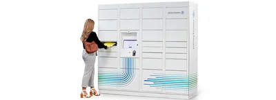 Lady retrieving parcel