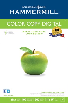 Color Copy Paper 28 lb, White