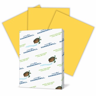 Goldenrod Hammermill Fore Multi Purpose Paper - 8.5x11