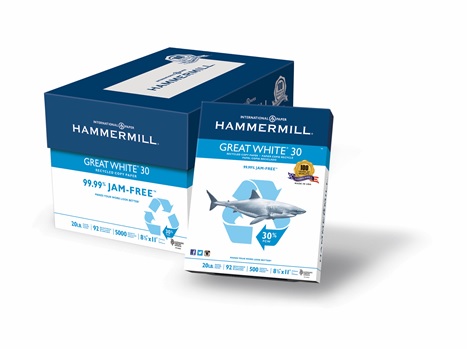Hammermill Great White Recycled Copy Paper - 8.5x11