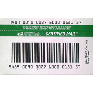 USPS IM®pb Compliant E-Certified Barcode Labels (2,000 labels/Roll)