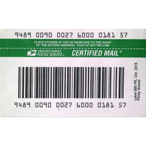 USPS IMpb Compliant E-Certified Barcode Labels (50 labels/pack)