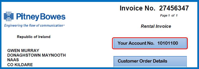 Rental Account number
